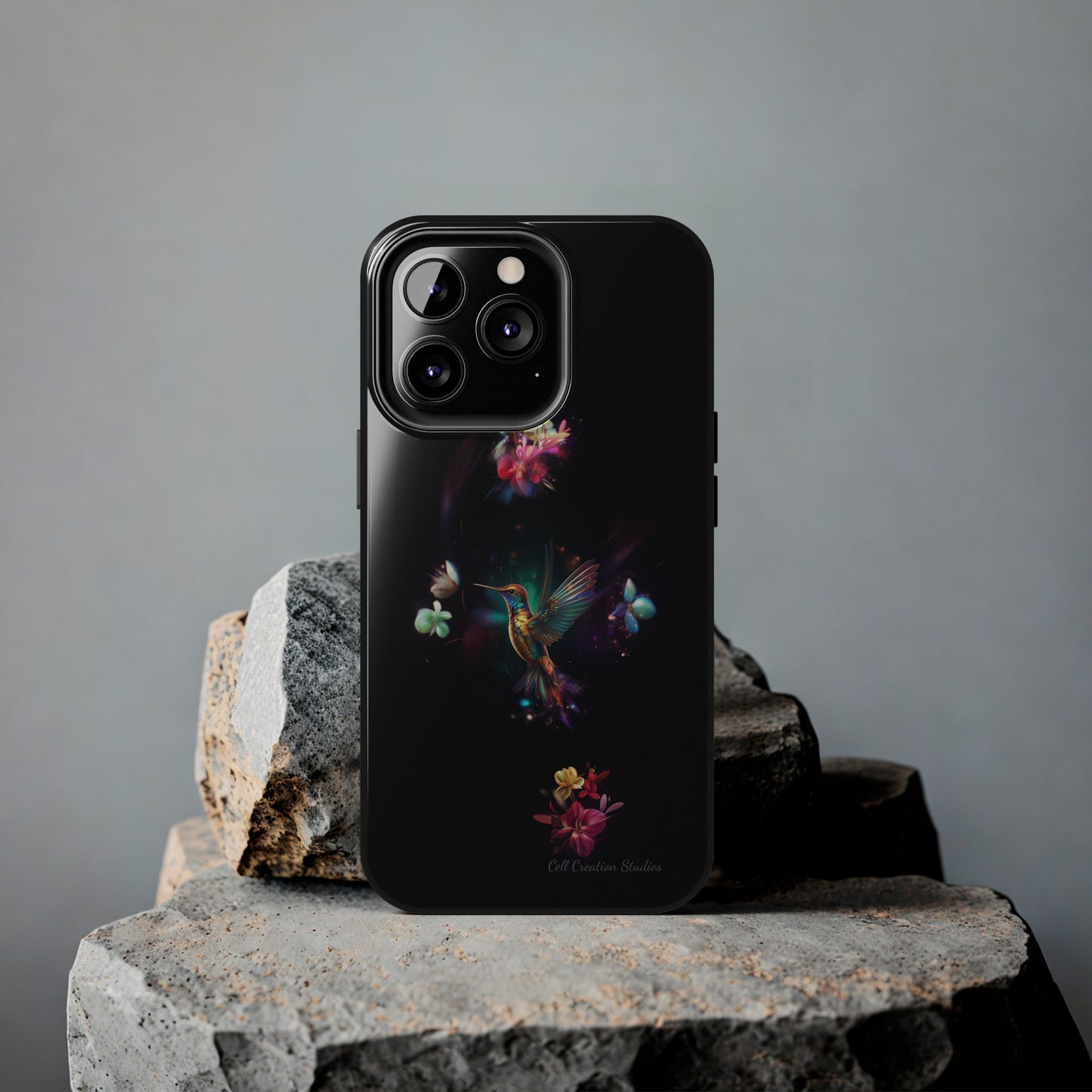 Introducing the "Floral Harmony Hummingbird" Cell Phone Case – Where Elegance Meets Nature -Tough Phone Cases