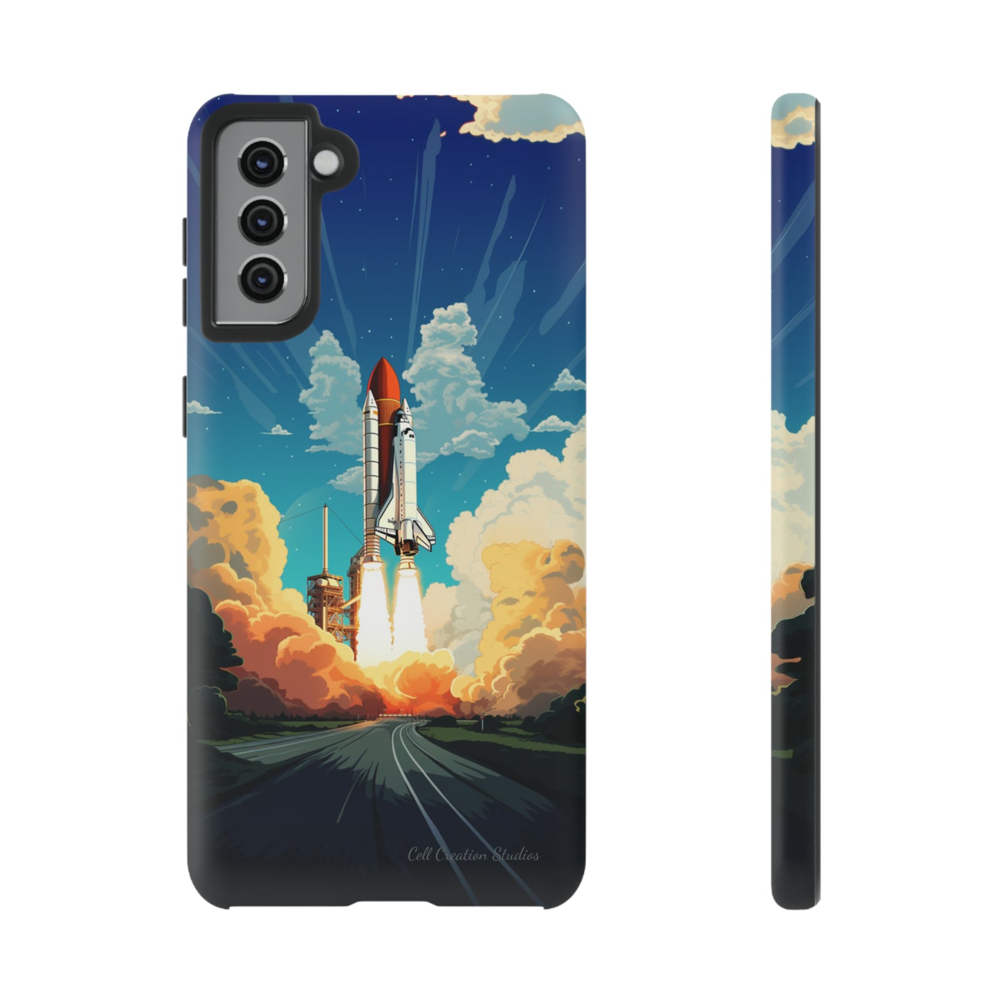 Introducing the "NASA Space Shuttle Launch" Cell Phone Case - Elevate Your Style to New Heights -Tough Cases