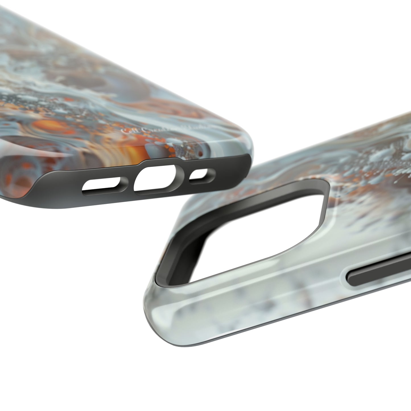 "3D Liquid Splash" -MagSafe Tough iPhone Cases