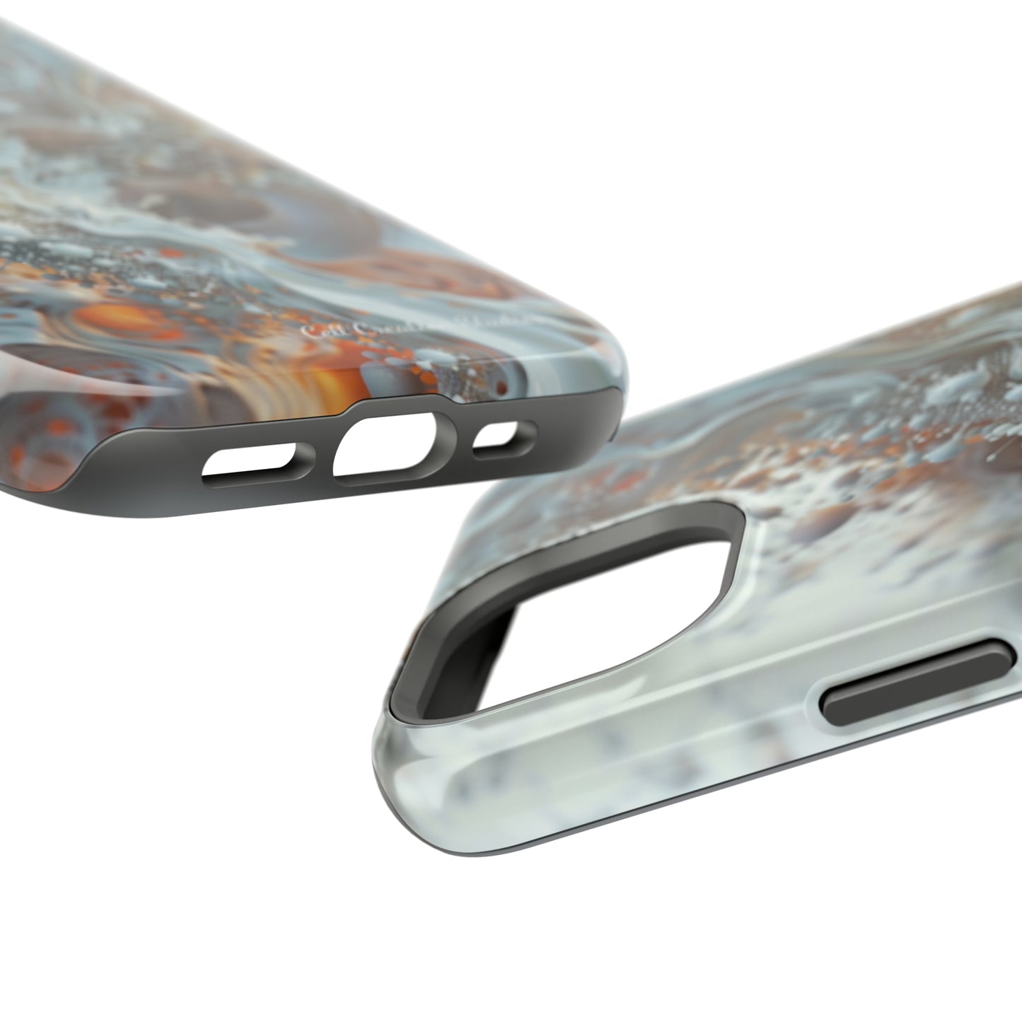 "3D Liquid Splash" -MagSafe Tough iPhone Cases