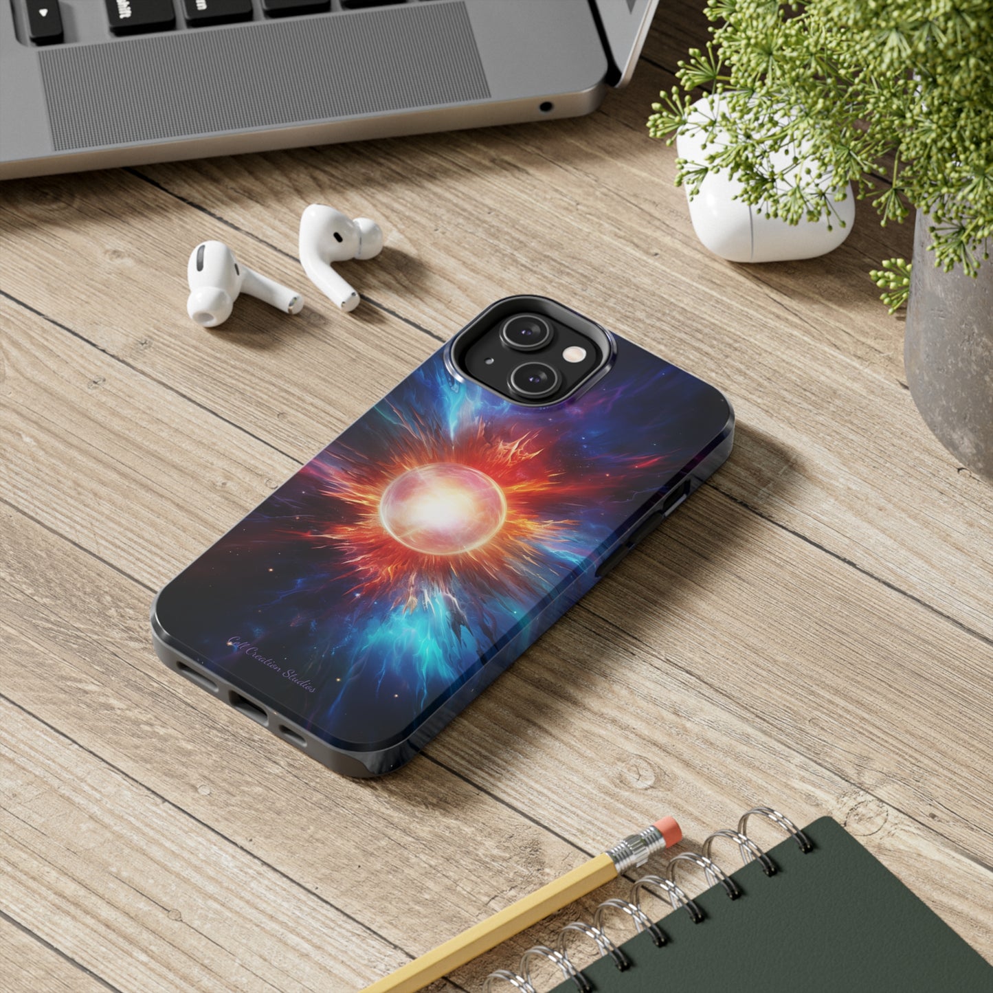 Introducing the "Stellar Cataclysm" Cell Phone Case – Capture the Cosmic Drama of a Neutron Star Explosion! -Tough Phone Cases