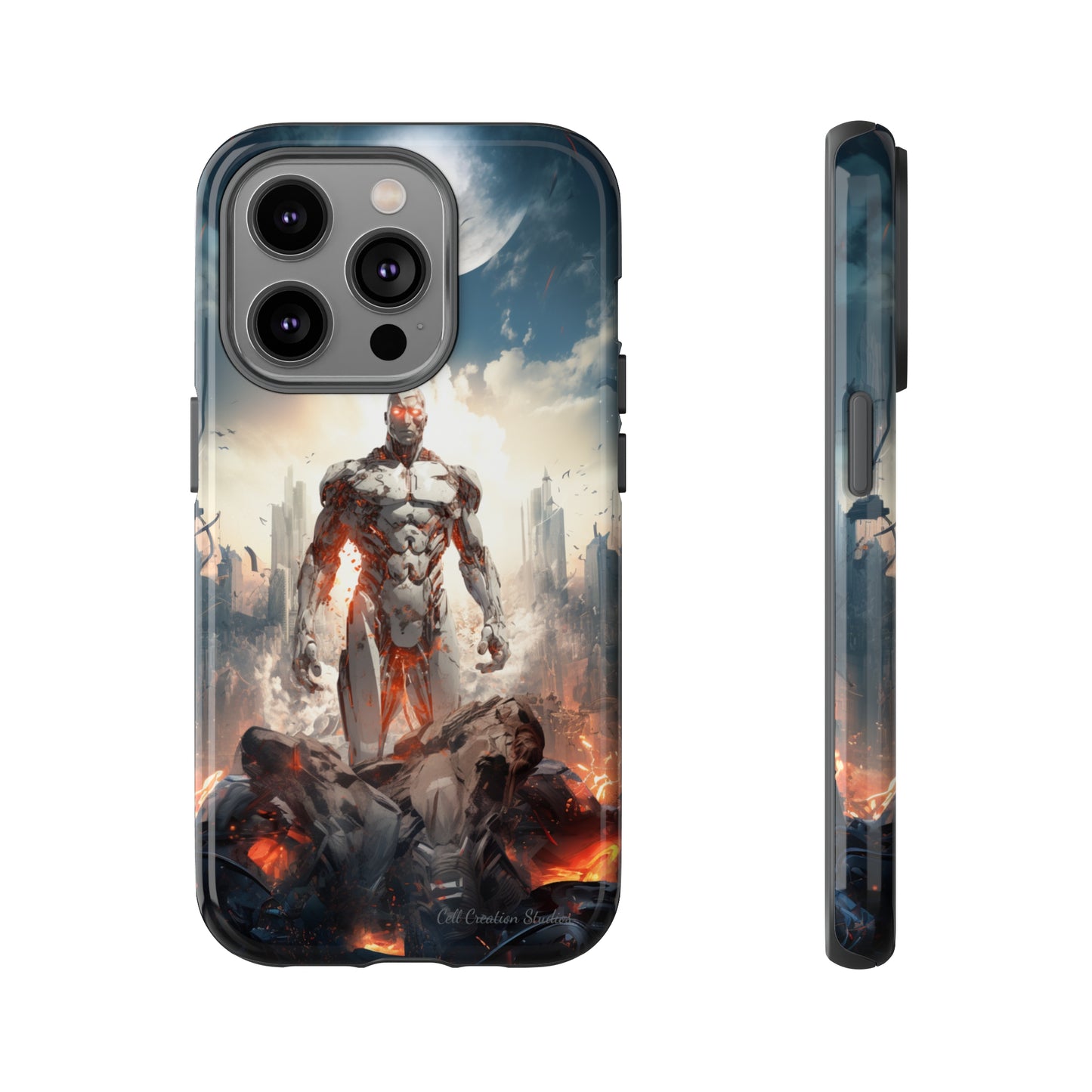 Introducing the "Cyber Guardian" Cell Phone Case – Embrace Futuristic Heroism -Tough Cases