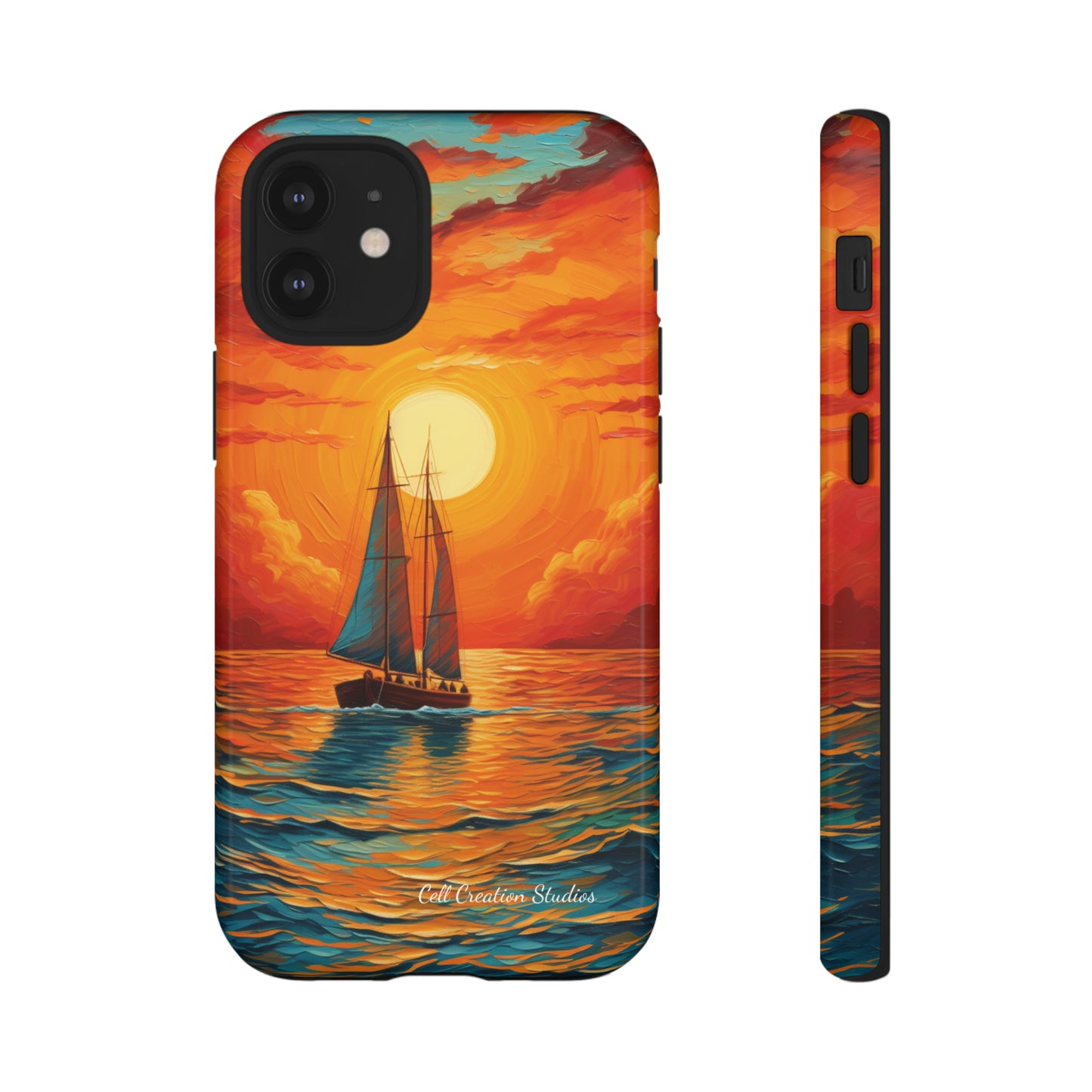 "Sailboat Sunset" - Tough iPhone Cases