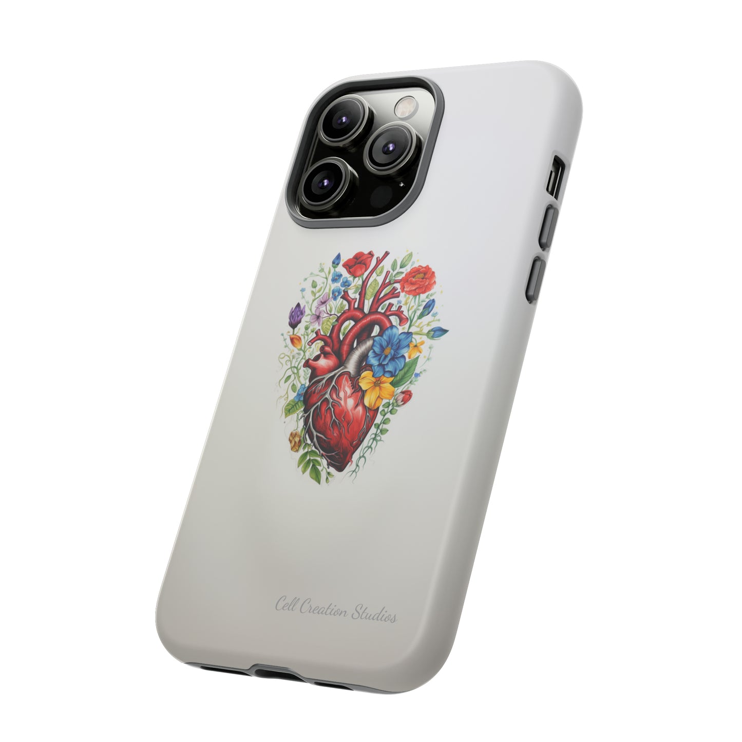 "Floral Heart Harmony" -Tough iPhone Cases