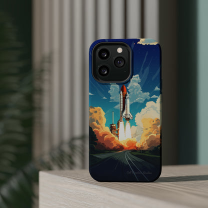 Introducing the "NASA Space Shuttle Launch" Cell Phone Case - Elevate Your Style to New Heights -MagSafe Tough Cases