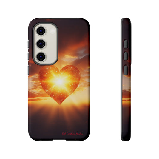 Introducing the "Sunlit Heart" Cell Phone Case – Embrace Love and Radiance -Tough Cases