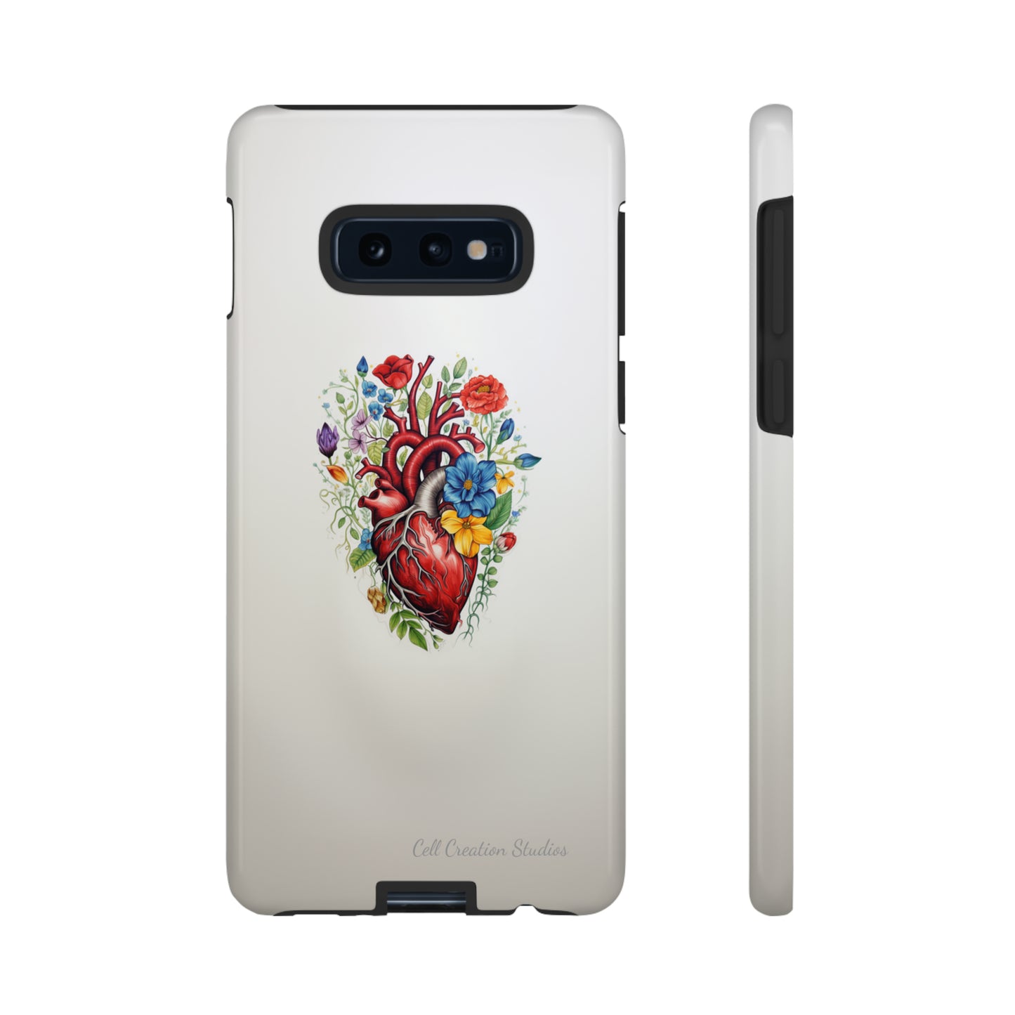 "Floral Heart Harmony" -Tough Samsung Cases