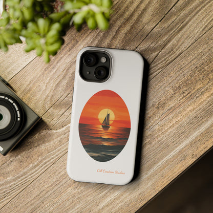 "Sailboat Sunset Serenity" -MagSafe Tough iPhone Cases