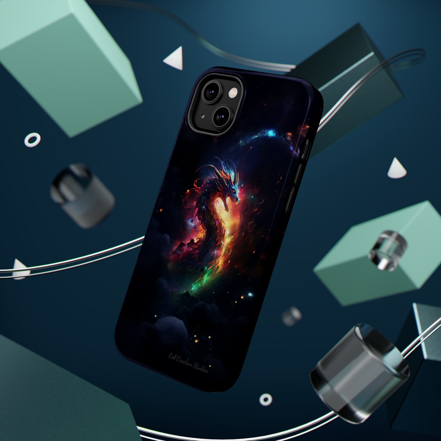 "Cosmic Dragon Unleashed" -MagSafe Tough iPhone Cases