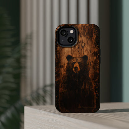 "Bear Wood Grain"-MagSafe Tough Cases