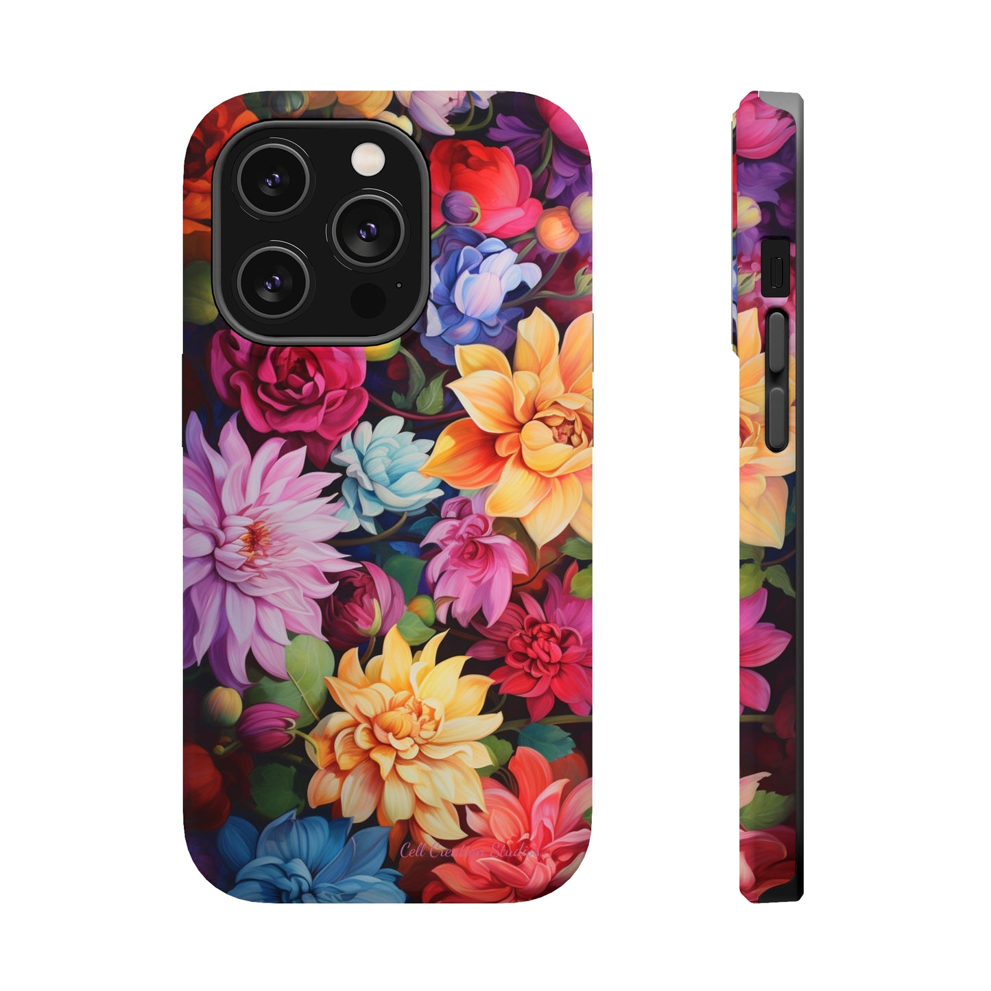 Introducing the "Blossom Beauty" Cell Phone Case – Elevate Your Style with Floral Charm -MagSafe Tough Cases