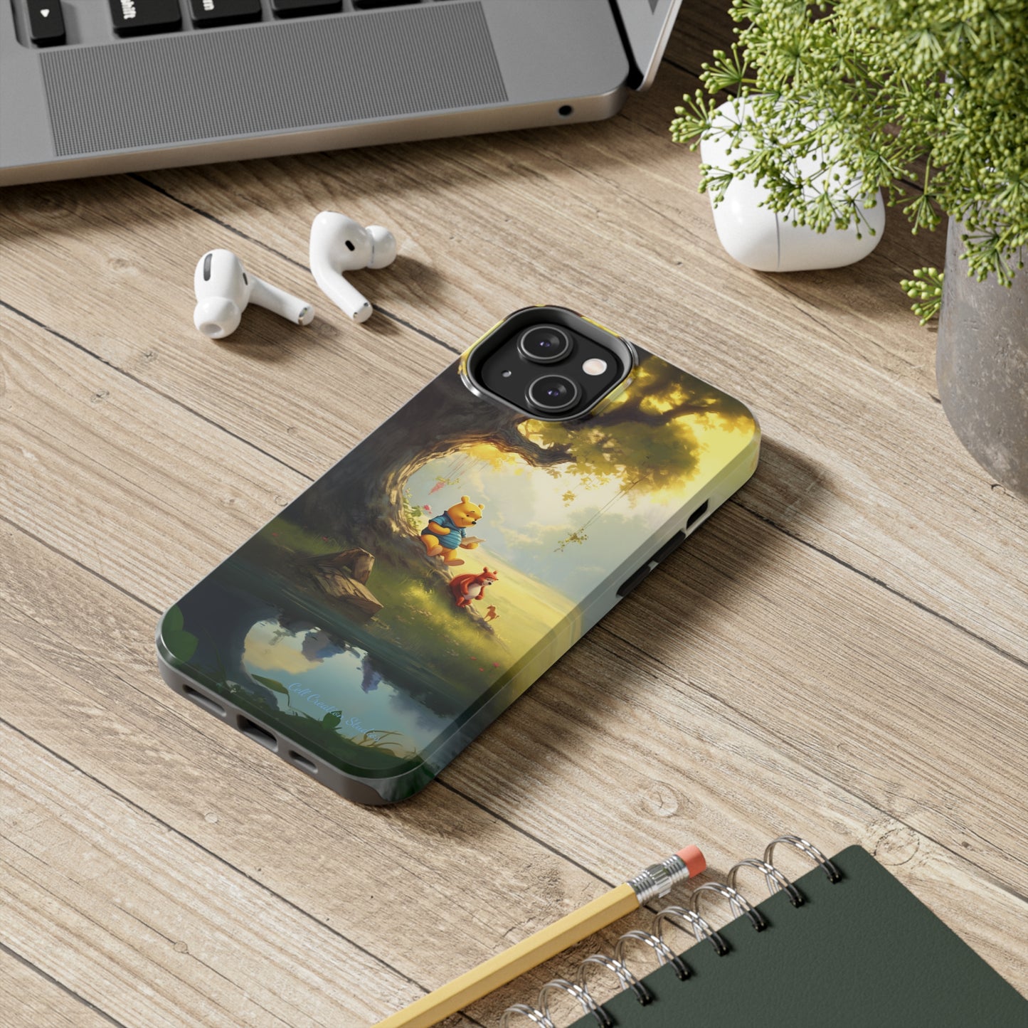 Introducing the "Winnie-The-Pooh Storytime" Cell Phone Case – A Nostalgic Journey with Friends -Tough Phone Cases