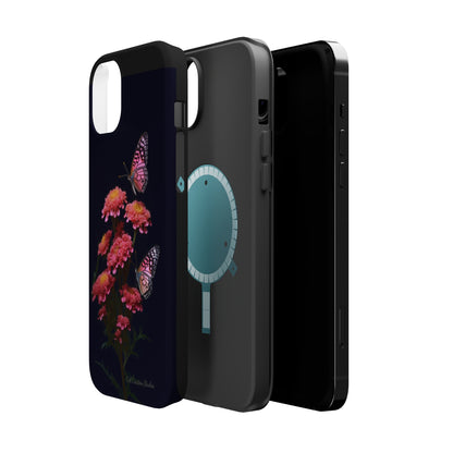 "Achillea Desert Eve Deep Rose & Butterfly" Phone Case -MagSafe Tough Case