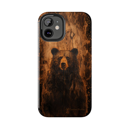 "Bear Wood Grain"-Tough Phone Cases