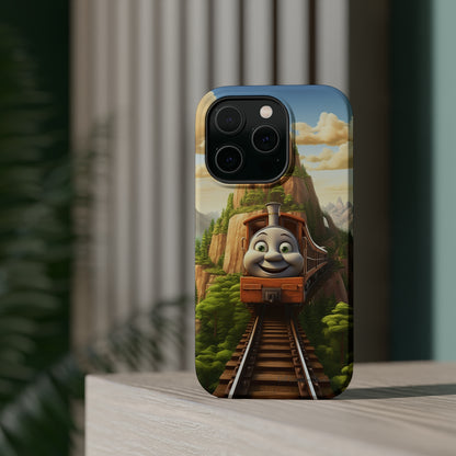 The "Mountain Journey Train" Character Phone Case -MagSafe Tough Cases