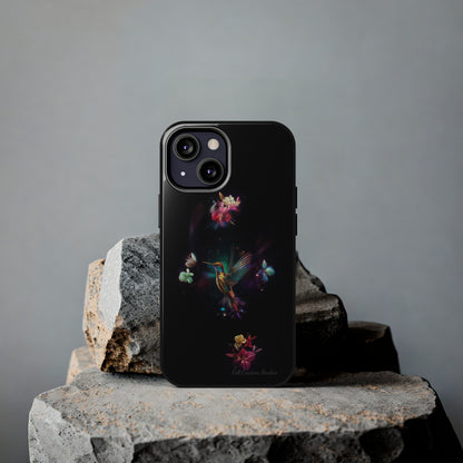 Introducing the "Floral Harmony Hummingbird" Cell Phone Case – Where Elegance Meets Nature -Tough Phone Cases