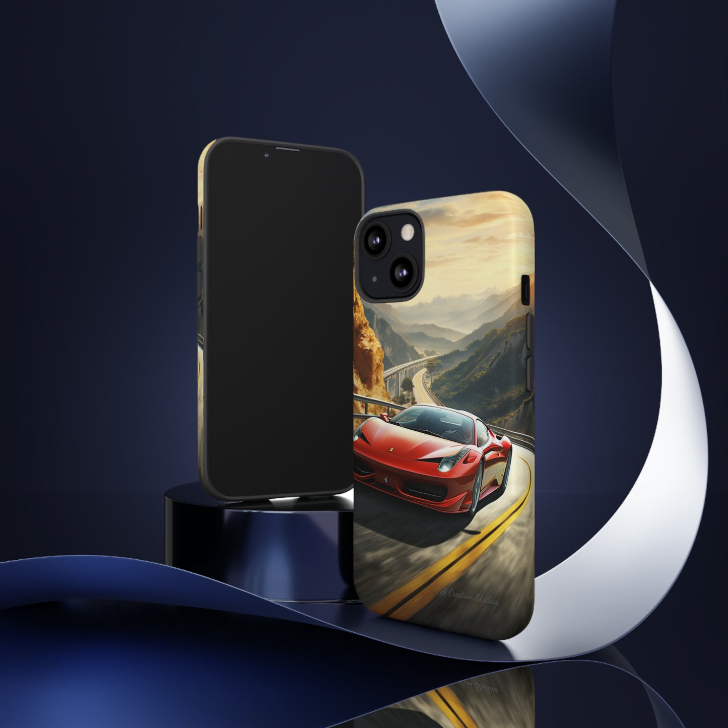 "Mountain Majesty Ferrari Edition" -Tough iPhone Cases