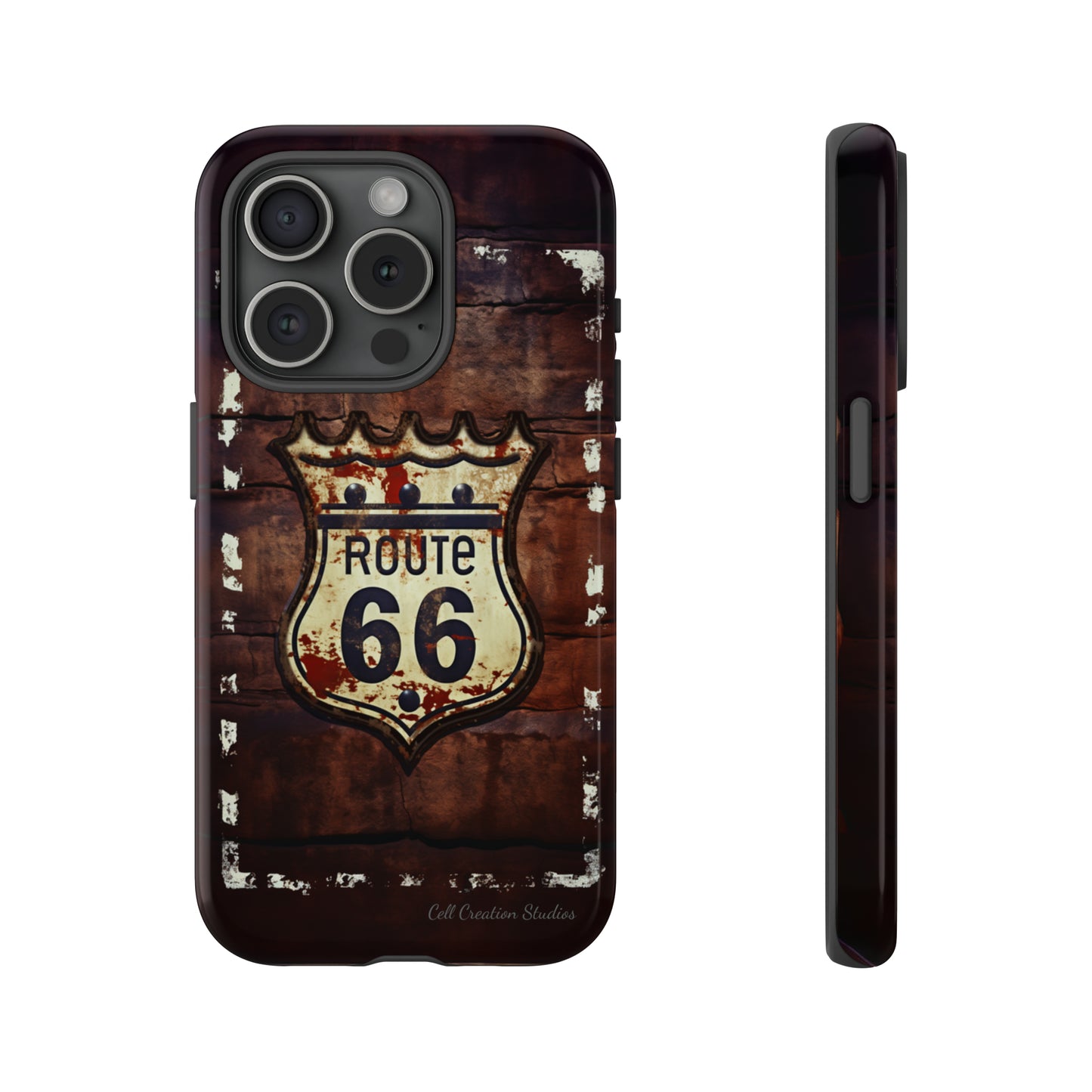 "Retro Route 66" Phone Case -Tough Cases