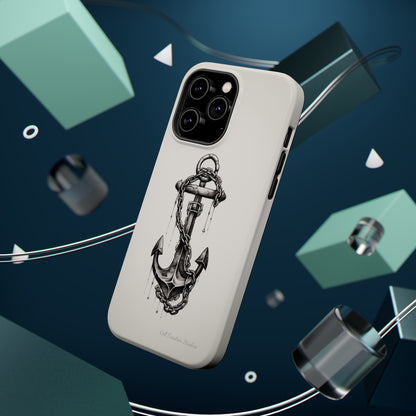 "Nautical Elegance Anchor" -MagSafe Tough iPhone Cases