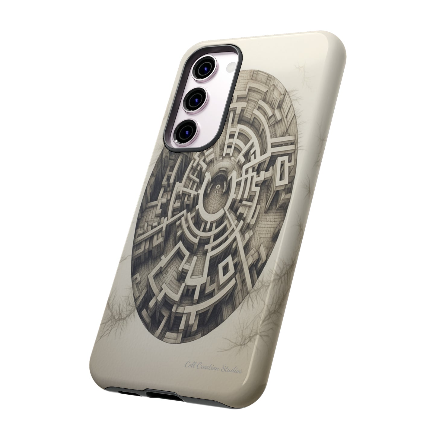 "Discover the Mystery: Maze-Inspired Cell Phone Case" -Tough Cases