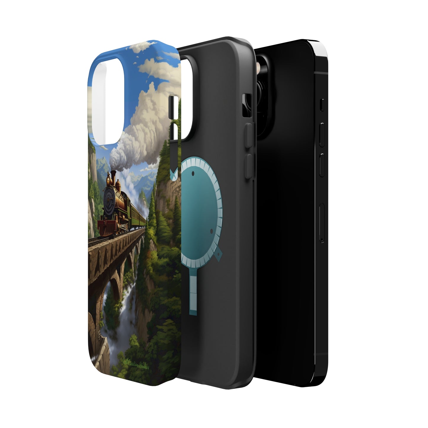 The "Scenic Mountain Train" Phone Case -MagSafe Tough Cases