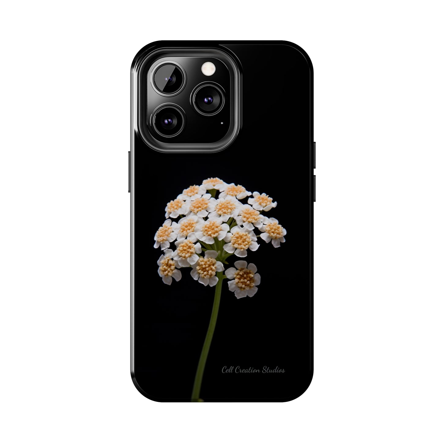 "Elegant Yarrow Bloom" Phone Case -Tough Phone Cases