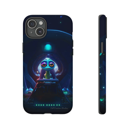 The "Cosmic Cruising Bored Alien" Phone Case -Tough Cases