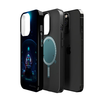 The "Cosmic Cruising Bored Alien" Phone Case -MagSafe Tough Cases