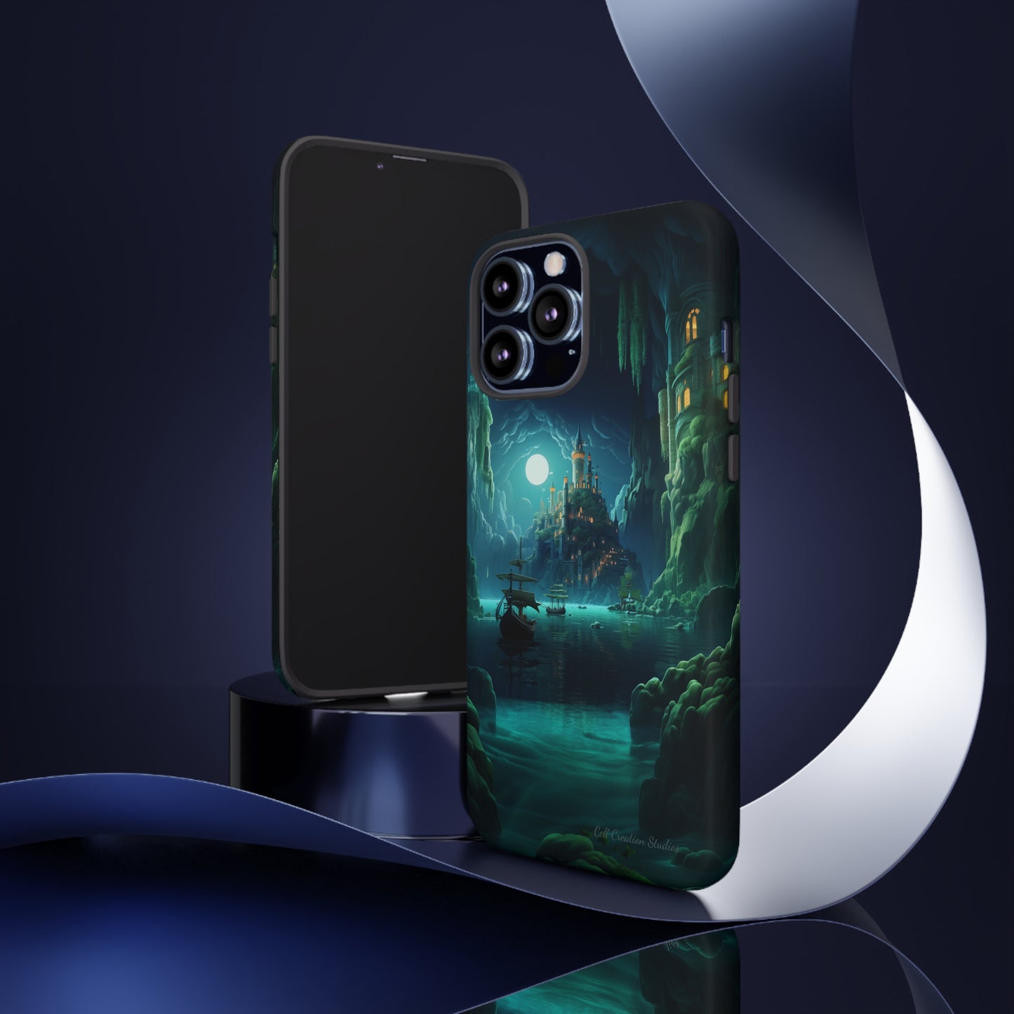 Introducing the "Moonlit Ancient City" Cell Phone Case – Explore Mysteries in the Glow of Moonlight -Tough Cases