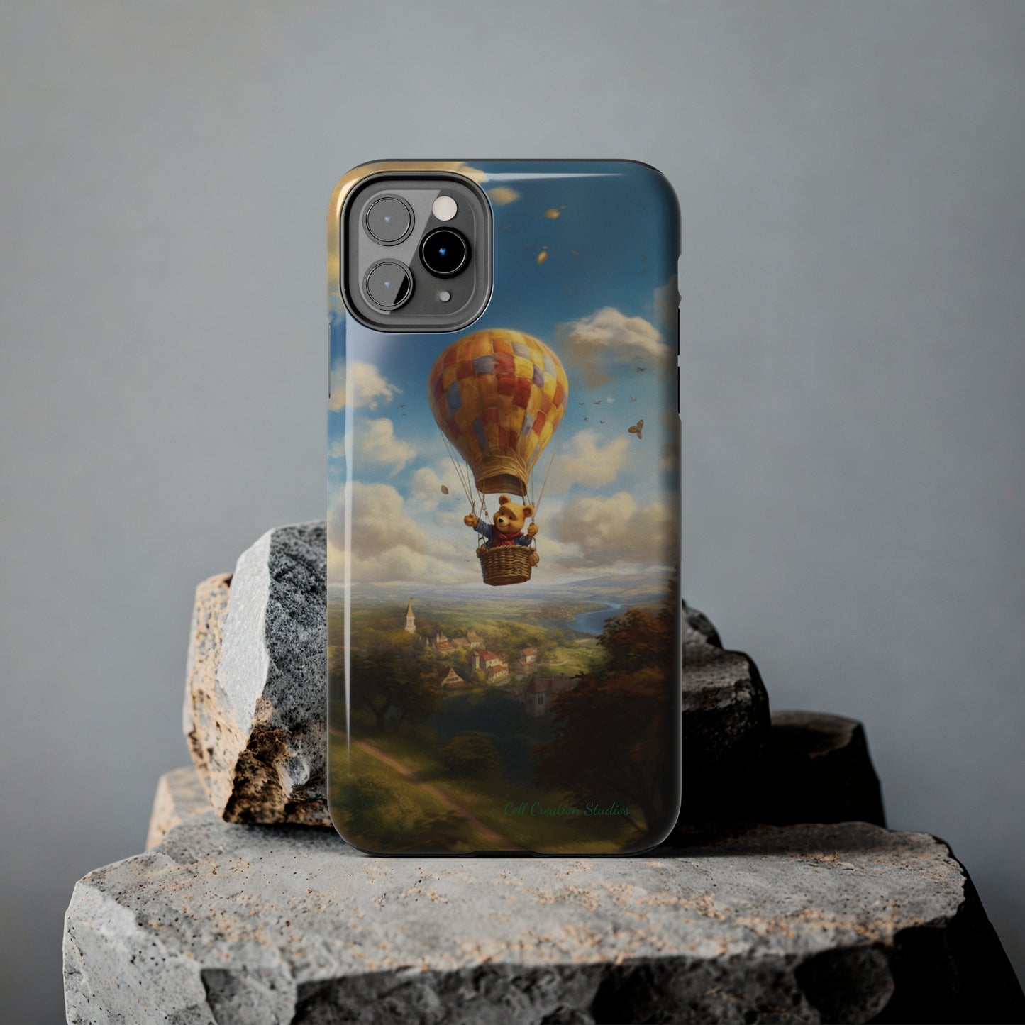 Introducing the "Winnie-The-Pooh's Balloon Adventure" Cell Phone Case – Soar to New Heights in Style -Tough Phone Cases