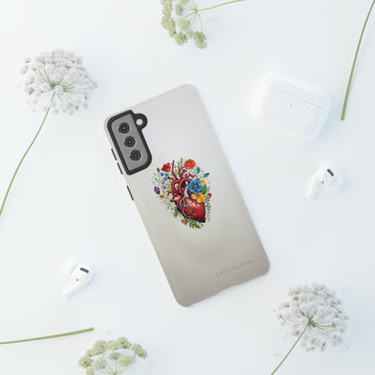 "Floral Heart Harmony" -Tough Samsung Cases