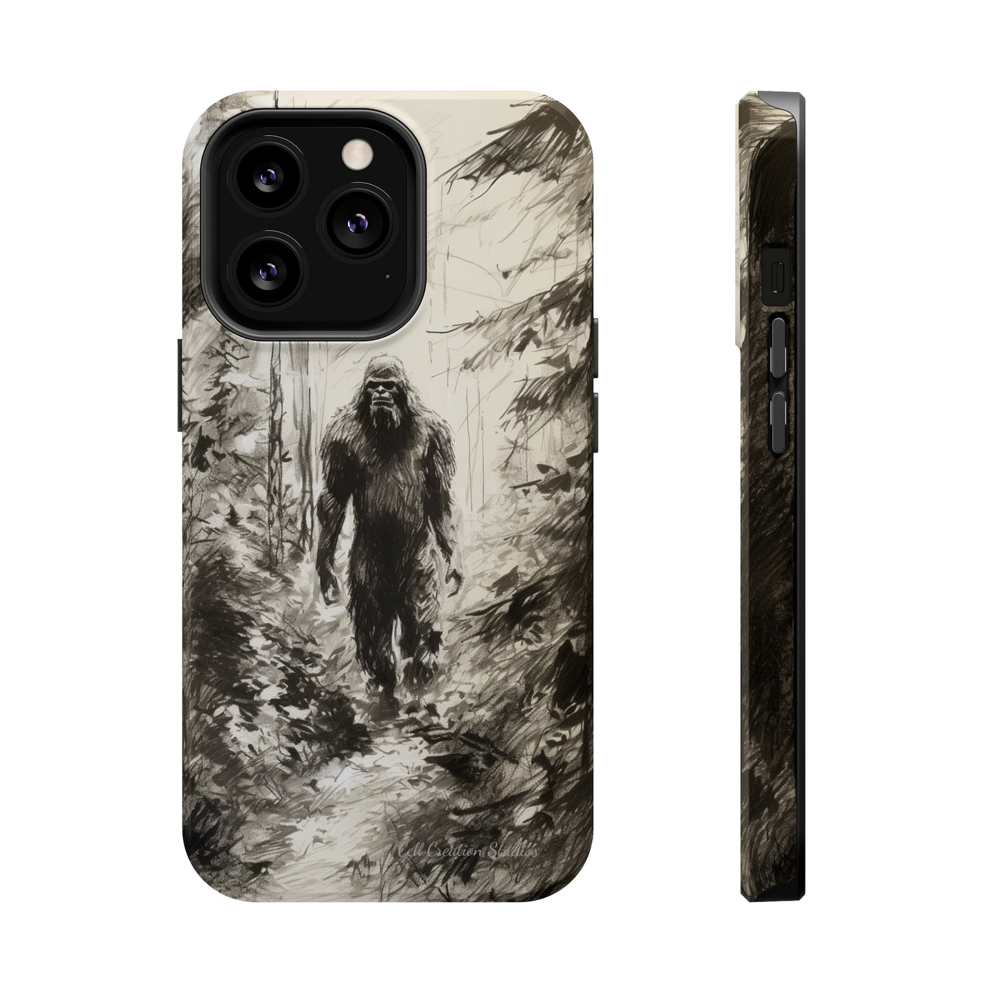 "Bigfoot in the Wilderness" Cell Phone Case – Encounter Bigfoot's Mystery -MagSafe Tough Cases