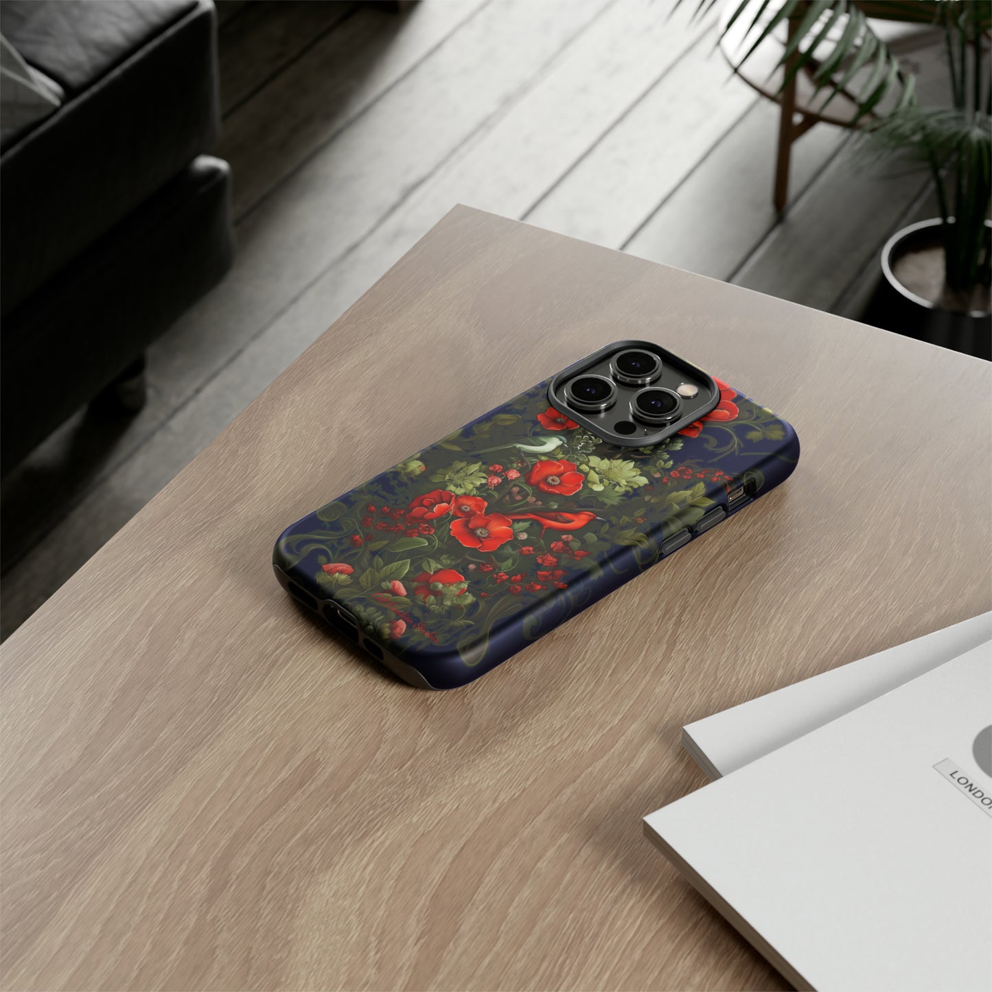 "Floral Serenade Elegance" -Tough iPhone Cases