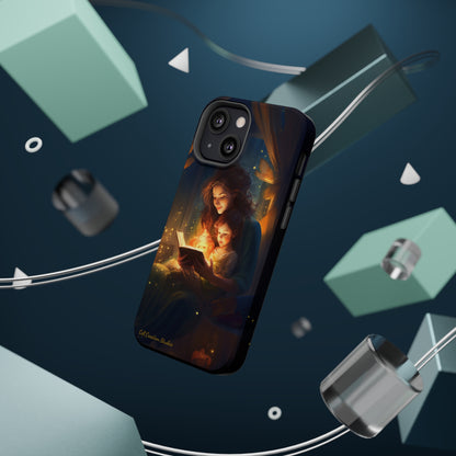 Introducing the "Bedtime Story Bliss" Cell Phone Case – Cherish Heartwarming Moments with Every Glance -MagSafe Tough Cases