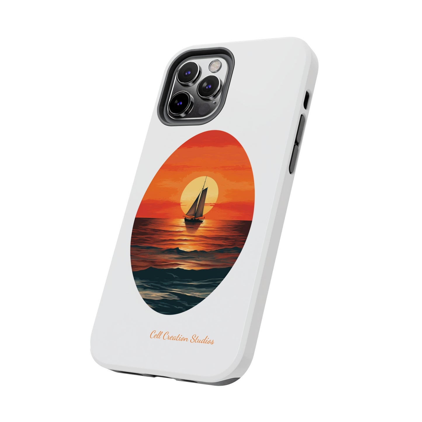 "Sailboat Sunset Serenity" -Tough iPhone Cases