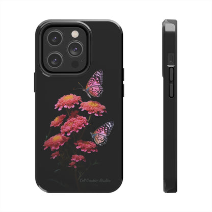 "Achillea Desert Eve Deep Rose & Butterfly" Phone Case -Tough Phone Cases