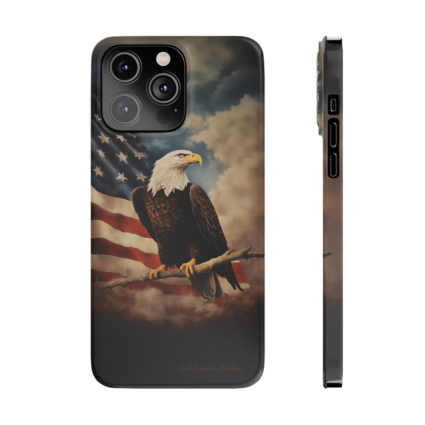 Introducing the "Eagle's Majesty" Cell Phone Case – Soar with American Pride -Slim Phone Cases