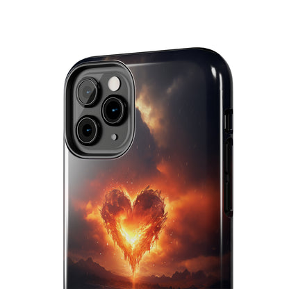 Introducing the "Flaming Heart" Cell Phone Case – Ignite Your Passion! -Tough Phone Cases