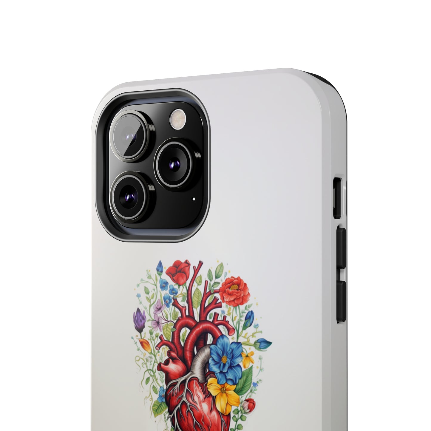 "Floral Heart Harmony" -Tough iPhone Cases