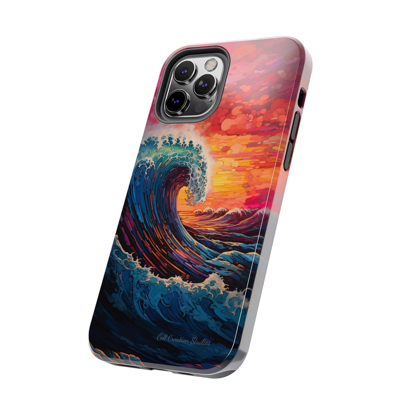 "Colorful Ocean Wave" Cell Phone Case -Tough Phone Cases