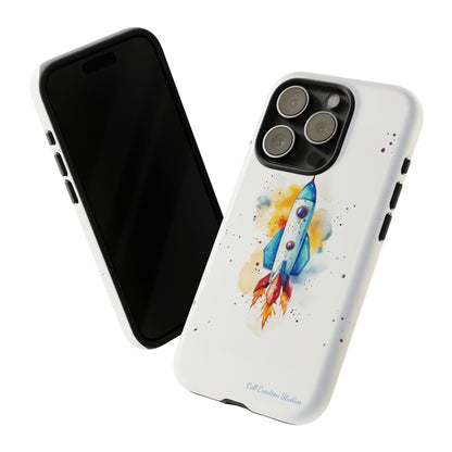 Introducing our "Cosmic Rocket" Cell Phone Case – Where Style Meets Adventure -Tough Cases