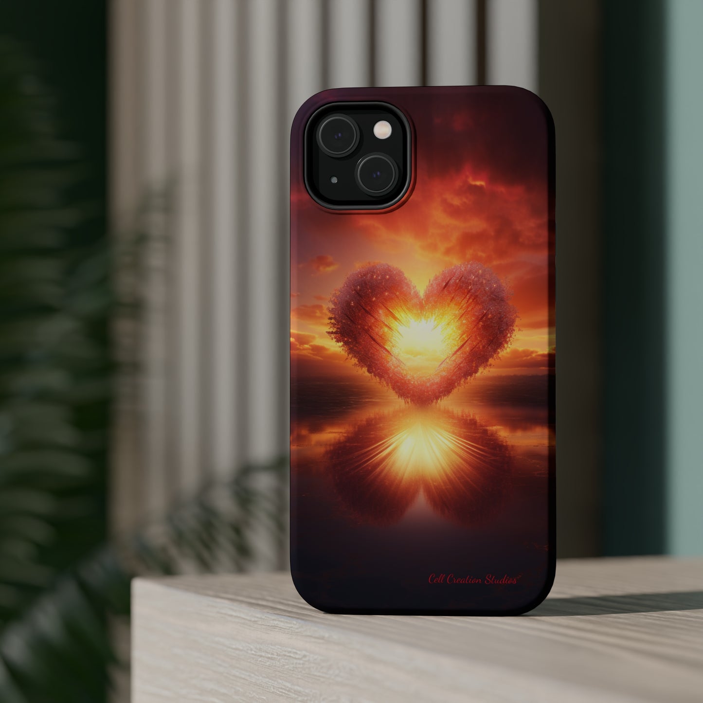 Introducing the "Sun-Kissed Heart" Cell Phone Case – Radiate Love and Light -MagSafe Tough Cases