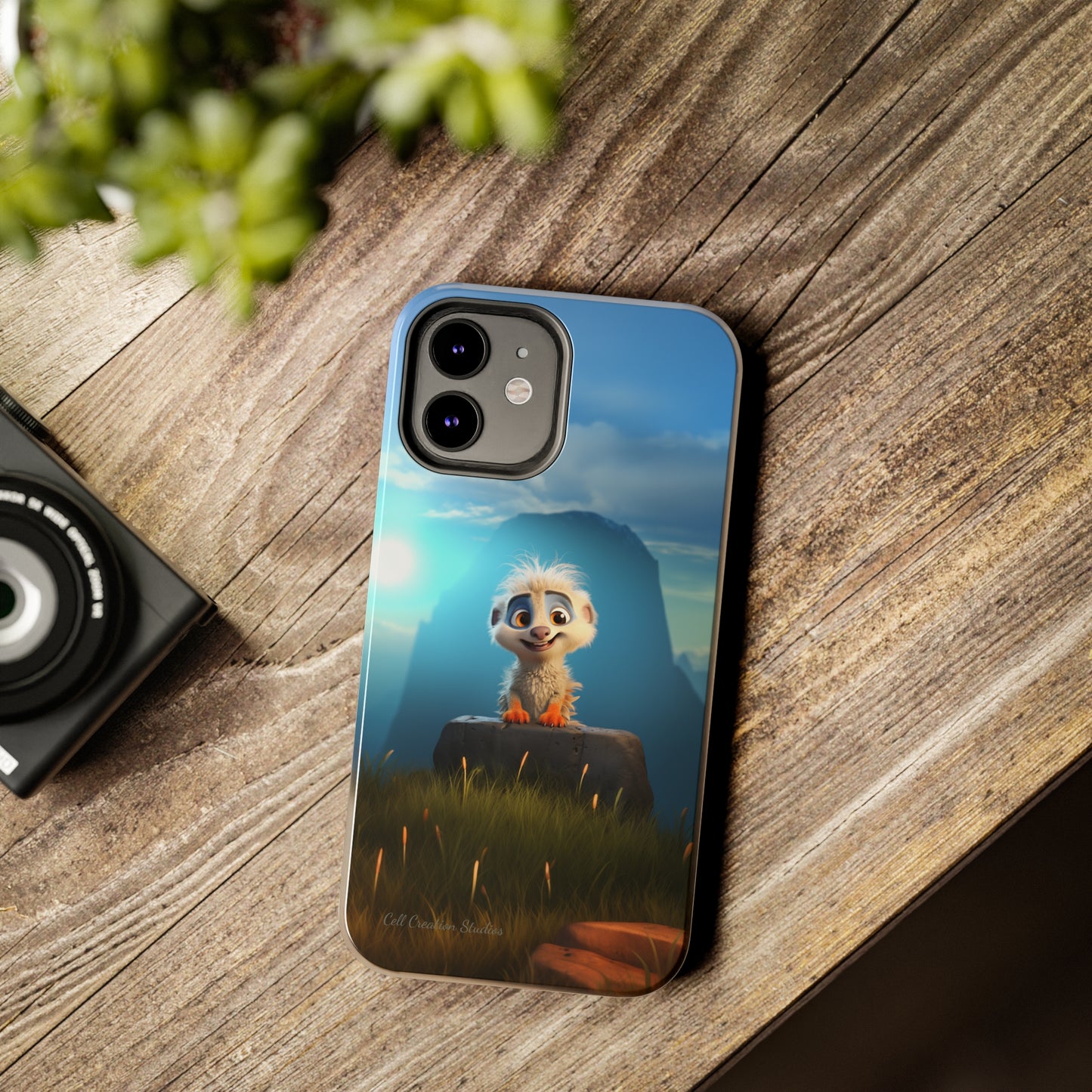 Introducing the "Mountain Explorer Buddy" Cell Phone Case – Embark on Adventures with an Animated Cute Animal -Tough Phone Cases