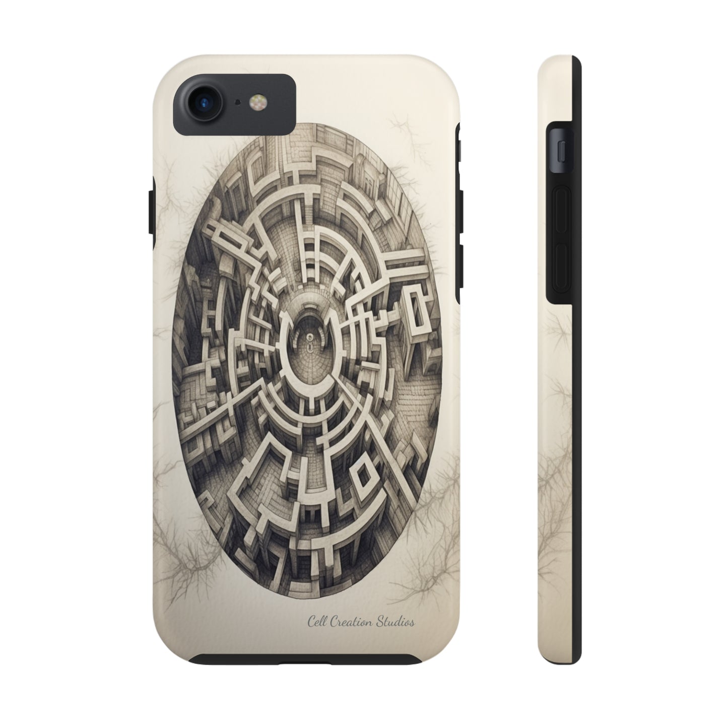 "Discover the Mystery: Maze-Inspired Cell Phone Case" -Tough Phone Cases