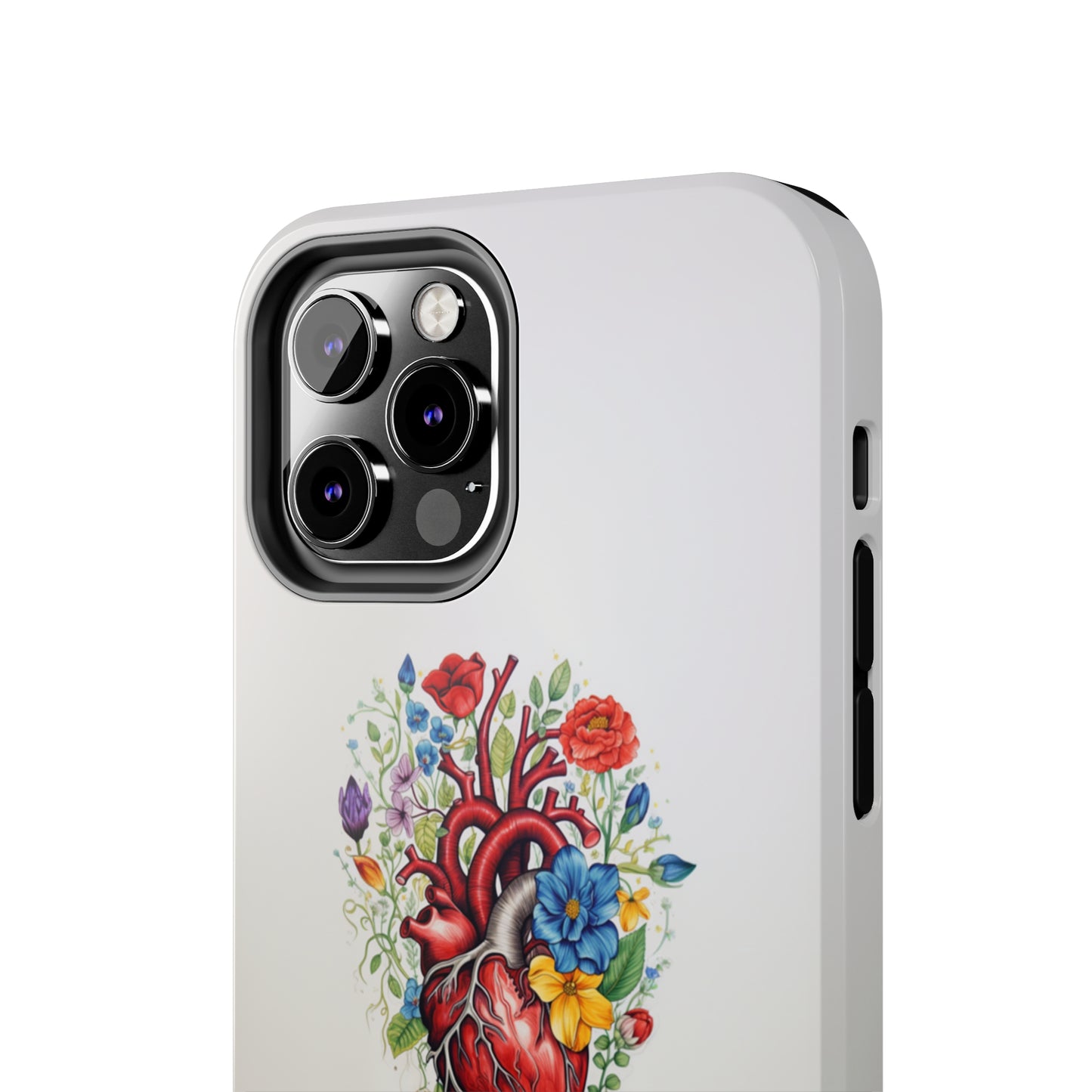 "Floral Heart Harmony" -Tough iPhone Cases