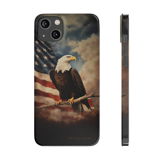 Introducing the "Eagle's Majesty" Cell Phone Case – Soar with American Pride -Slim Phone Cases