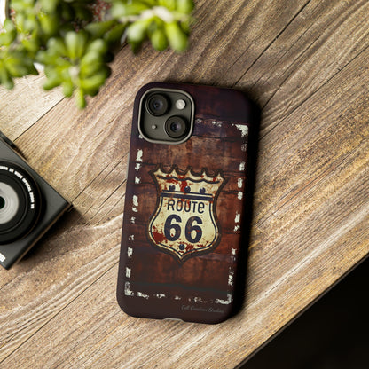 "Retro Route 66" Phone Case -Tough Cases