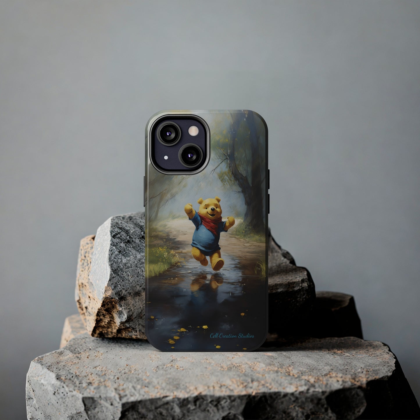 Introducing the "Winnie-The-Pooh Puddle Splash" Cell Phone Case – A Splash of Nostalgic Fun -Tough Phone Cases