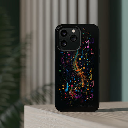 Elevate Your Style and Passion for Music with Our "Harmonious Notes" Cell Phone Case -MagSafe Tough Cases