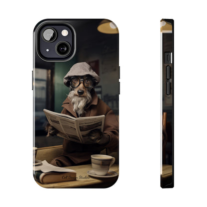 Introducing the "Canine Scholar" Cell Phone Case – Where Canine Meets Wisdom. -Tough Phone Cases